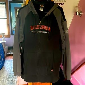mens harley davidson sweatshirt suze L
